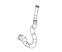 Wąż chłodnicy pośredniej do turbosprężarki CORSA D (1.3)